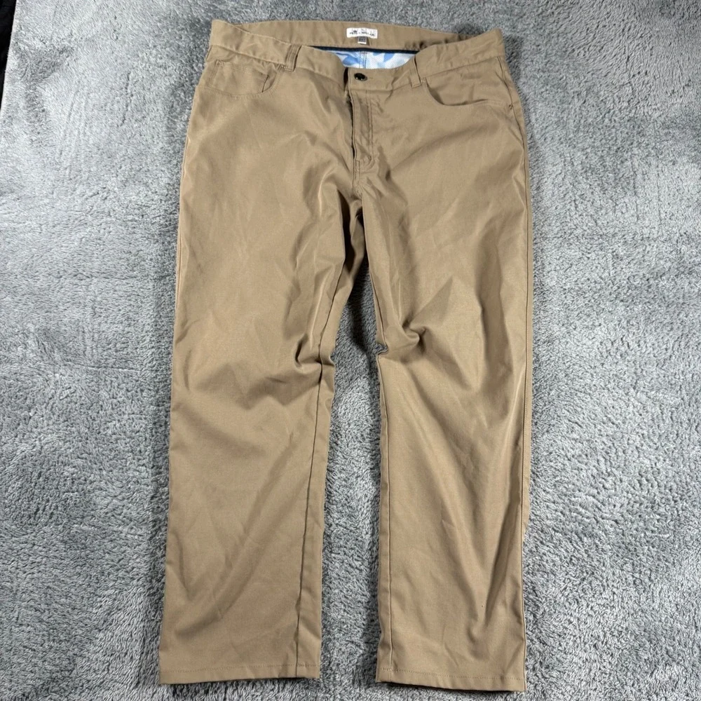 Peter Millar EB66 Performance Golf Chino Pants 5 Pockets Stretch Size 38x30‎